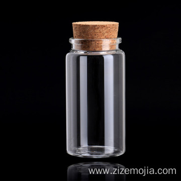 Glass Wishing Bottle With Cork Lid